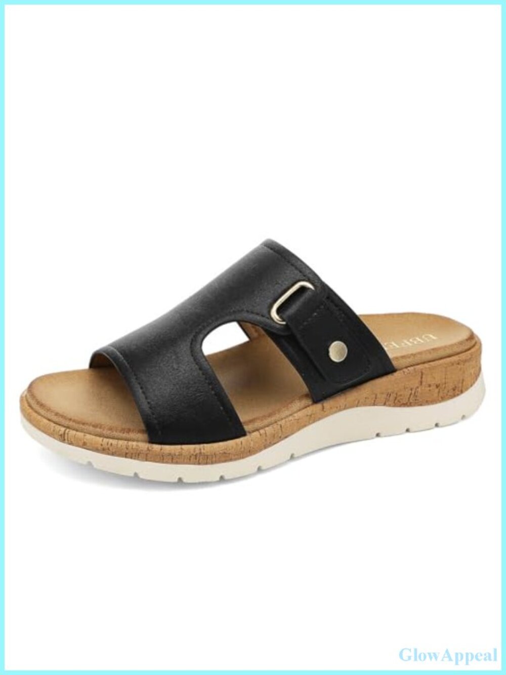 Womens Platform Slide Sandals Orthopedic Arch Support Hook Loop